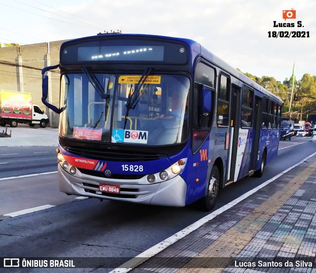 Viação Miracatiba 15.828 na cidade de São Paulo, São Paulo, Brasil, por Lucas Santos da Silva. ID da foto: 9371969.