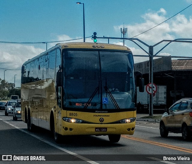 Viação Itapemirim 8805 na cidade de Campos dos Goytacazes, Rio de Janeiro, Brasil, por Breno Vieira. ID da foto: 9371396.