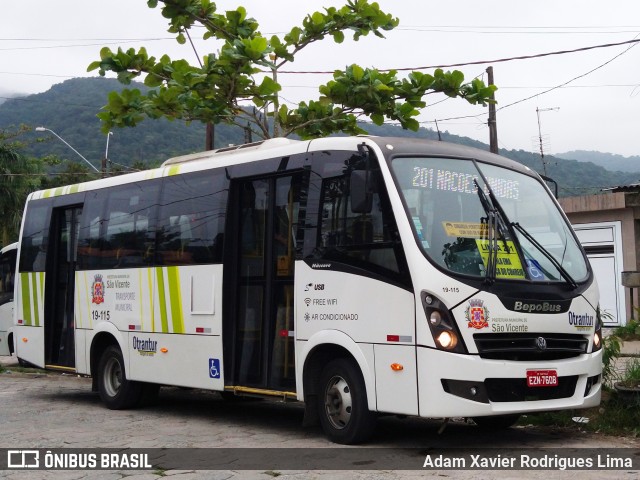 Otrantur Transporte e Turismo 19-115 na cidade de São Vicente, São Paulo, Brasil, por Adam Xavier Rodrigues Lima. ID da foto: 9371649.