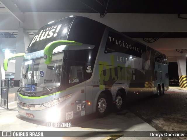 Viação Garcia 8814 na cidade de Joinville, Santa Catarina, Brasil, por Denys Oberziner. Número da foto: #9370934.