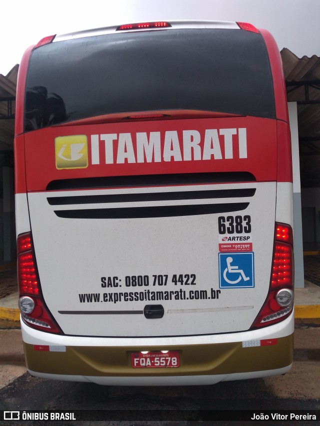 Expresso Itamarati 6383 na cidade de Estrela d`Oeste, São Paulo, Brasil, por João Vitor Pereira. Número da foto: #9373018.