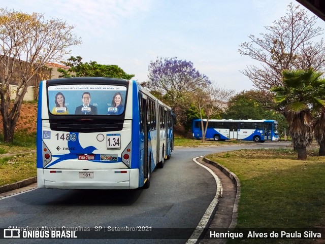VB Transportes e Turismo 1489 na cidade de Campinas, São Paulo, Brasil, por Henrique Alves de Paula Silva. Número da foto: #9373619.