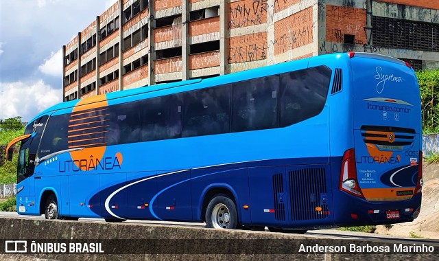 Litorânea Transportes Coletivos 5053 na cidade de Guarulhos, São Paulo, Brasil, por Anderson Barbosa Marinho. ID da foto: 9373036.