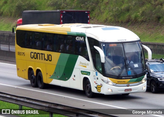 Empresa Gontijo de Transportes 18075 na cidade de São José dos Campos, São Paulo, Brasil, por George Miranda. ID da foto: 9376036.