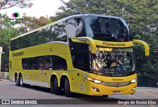 Viação Itapemirim 17019 na cidade de São Paulo, São Paulo, Brasil, por Sérgio de Sousa Elias. Número da foto: #9374779.