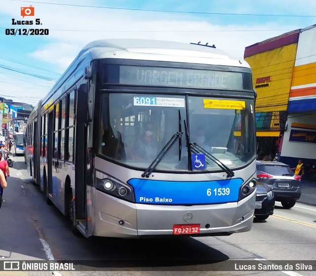 Viação Grajaú S.A. 6 1539 na cidade de São Paulo, São Paulo, Brasil, por Lucas Santos da Silva. Número da foto: #9376227.