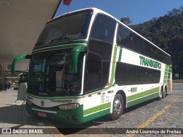 Transgerci Turismo 6000 na cidade de Manhuaçu, Minas Gerais, Brasil, por André Lourenço de Freitas. Número da foto: #9374300.