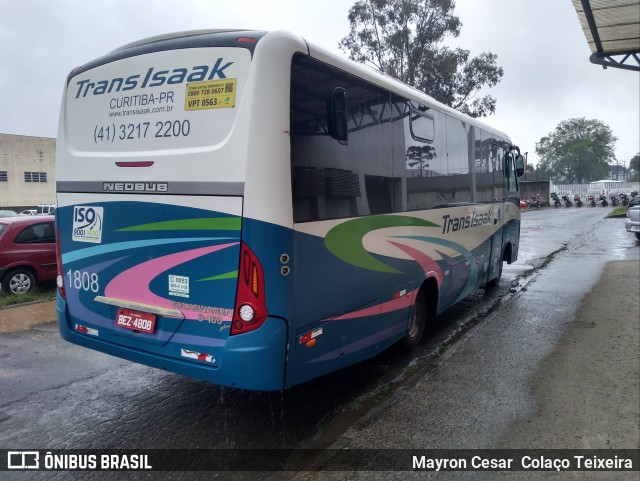 Trans Isaak Turismo 1808 na cidade de Curitiba, Paraná, Brasil, por Mayron Cesar  Colaço Teixeira. ID da foto: 9375585.