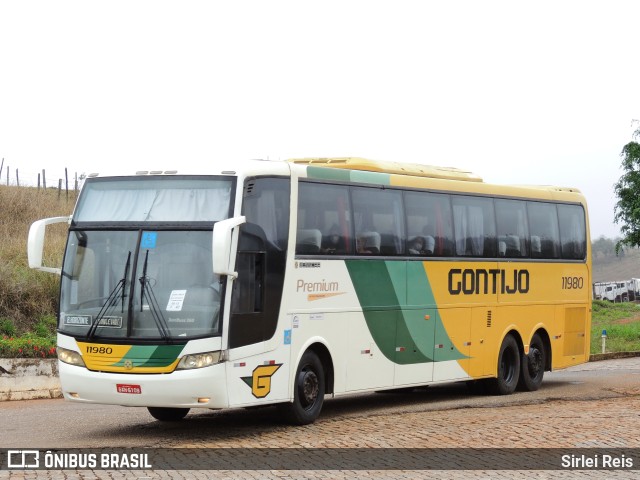 Empresa Gontijo de Transportes 11980 na cidade de João Monlevade, Minas Gerais, Brasil, por Sirlei Reis. Número da foto: #9374444.