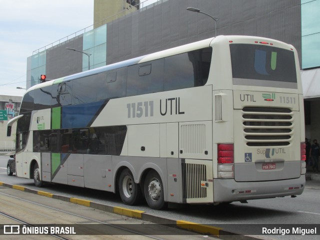 UTIL - União Transporte Interestadual de Luxo 11511 na cidade de Rio de Janeiro, Rio de Janeiro, Brasil, por Rodrigo Miguel. Número da foto: #9377894.