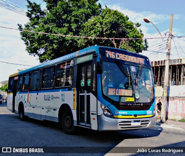 Transportes Barra D13004 na cidade de Rio de Janeiro, Rio de Janeiro, Brasil, por João Lucas Rodrigues. Número da foto: #9380337.