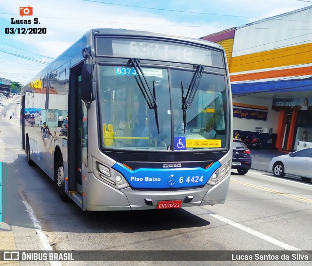 Viação Paratodos > São Jorge > Metropolitana São Paulo > Mobibrasil 6 4424 na cidade de São Paulo, São Paulo, Brasil, por Lucas Santos da Silva. ID da foto: 9379955.