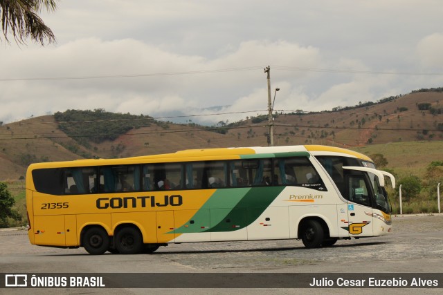 Empresa Gontijo de Transportes 21355 na cidade de Roseira, São Paulo, Brasil, por Julio Cesar Euzebio Alves. ID da foto: 9377822.