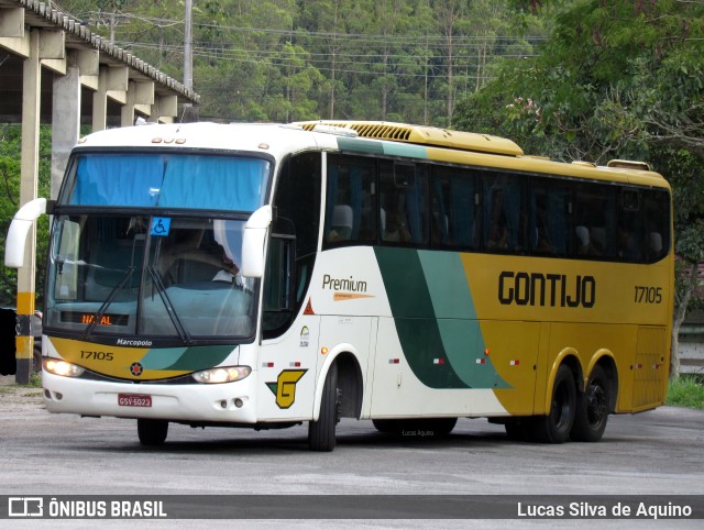 Empresa Gontijo de Transportes 17105 na cidade de Teresópolis, Rio de Janeiro, Brasil, por Lucas Silva de Aquino. ID da foto: 9378003.