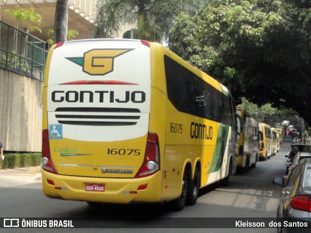 Empresa Gontijo de Transportes 16075 na cidade de Belo Horizonte, Minas Gerais, Brasil, por Kleisson  dos Santos. ID da foto: 9380656.