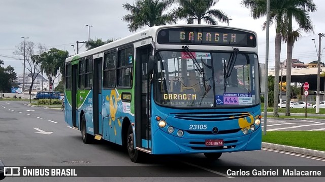 Viação Grande Vitória 23105 na cidade de Vitória, Espírito Santo, Brasil, por Carlos Gabriel  Malacarne. ID da foto: 9379352.