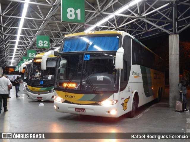 Empresa Gontijo de Transportes 17190 na cidade de São Paulo, São Paulo, Brasil, por Rafael Rodrigues Forencio. ID da foto: 9377335.