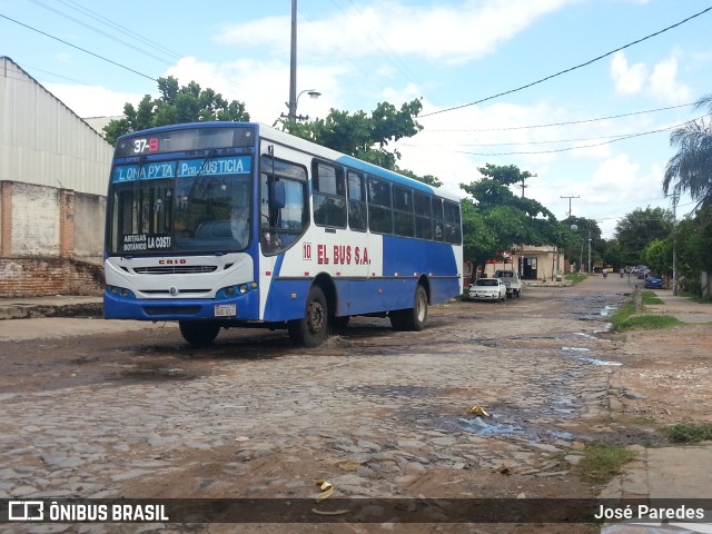 Linea 37-B El Bus S.A 10 na cidade de Asunción, Paraguai, por José Paredes. Número da foto: #9380376.