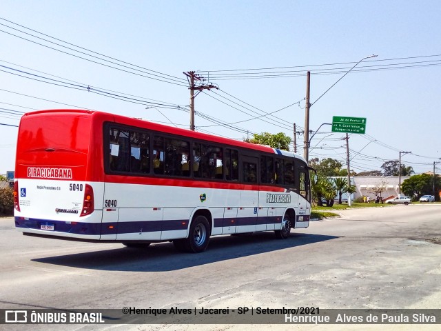 Viação Piracicabana 5040 na cidade de Jacareí, São Paulo, Brasil, por Henrique Alves de Paula Silva. ID da foto: 9379495.