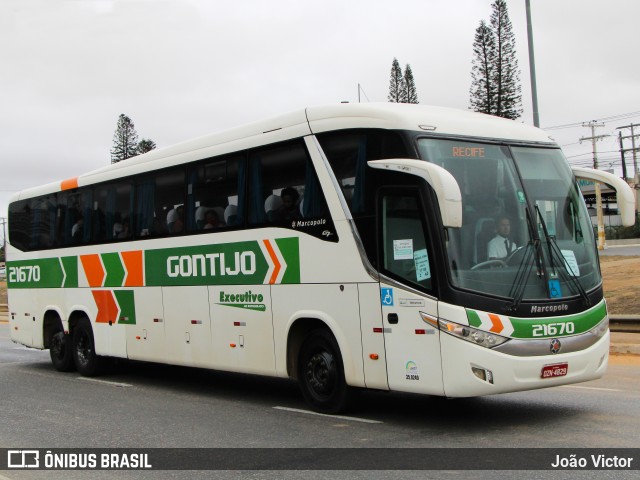 Empresa Gontijo de Transportes 21670 na cidade de Vitória da Conquista, Bahia, Brasil, por João Victor. Número da foto: #9378965.