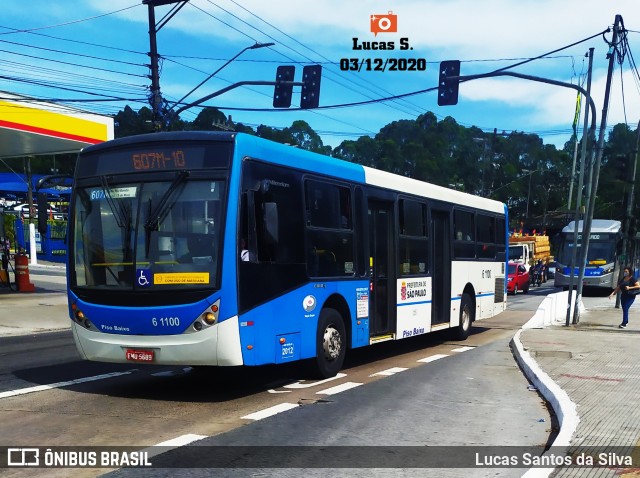 Viação Grajaú S.A. 6 1100 na cidade de São Paulo, São Paulo, Brasil, por Lucas Santos da Silva. Número da foto: #9379939.