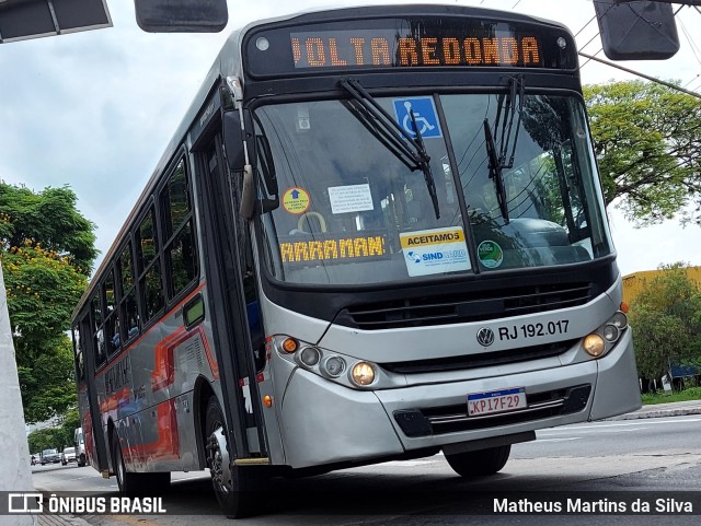 Viação Resendense RJ 192.017 na cidade de Volta Redonda, Rio de Janeiro, Brasil, por Matheus Martins da Silva. Número da foto: #9378473.