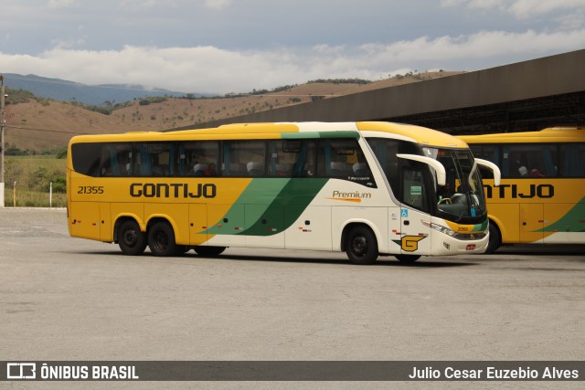 Empresa Gontijo de Transportes 21355 na cidade de Roseira, São Paulo, Brasil, por Julio Cesar Euzebio Alves. Número da foto: #9380048.