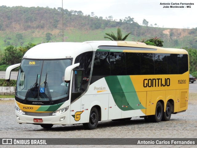 Empresa Gontijo de Transportes 19200 na cidade de João Monlevade, Minas Gerais, Brasil, por Antonio Carlos Fernandes. ID da foto: 9377791.