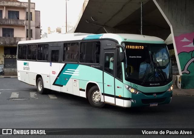 Santa Fé Transportes 116 na cidade de Belo Horizonte, Minas Gerais, Brasil, por Vicente de Paulo Alves. Número da foto: #9380718.