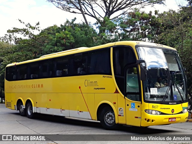 Viação Itapemirim 8657 na cidade de São Paulo, São Paulo, Brasil, por Marcus Vinicius de Amorim. ID da foto: 9381293.