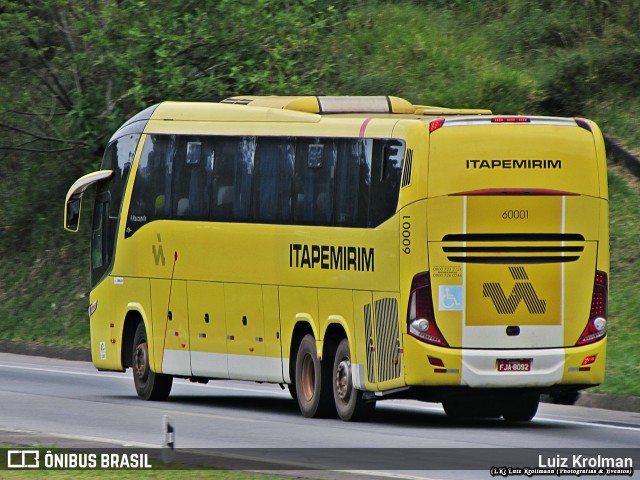 Viação Itapemirim 60001 na cidade de Juiz de Fora, Minas Gerais, Brasil, por Luiz Krolman. Número da foto: #9382209.