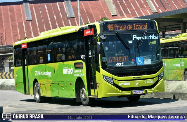 Viação Pendotiba 2.1.006 na cidade de Niterói, Rio de Janeiro, Brasil, por Eduardo  Marques Teixeira. ID da foto: 9381425.