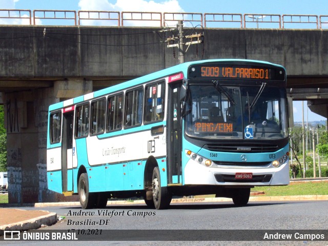 UTB - União Transporte Brasília 5340 na cidade de Brasília, Distrito Federal, Brasil, por Andrew Campos. ID da foto: 9383776.