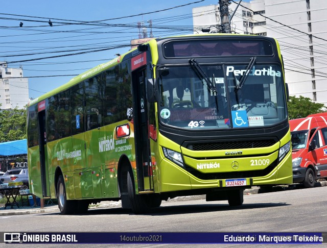 Viação Pendotiba 2.1.009 na cidade de Niterói, Rio de Janeiro, Brasil, por Eduardo  Marques Teixeira. ID da foto: 9381432.