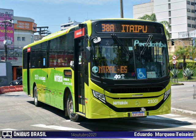 Viação Pendotiba 2.1.001 na cidade de Niterói, Rio de Janeiro, Brasil, por Eduardo  Marques Teixeira. Número da foto: #9381403.