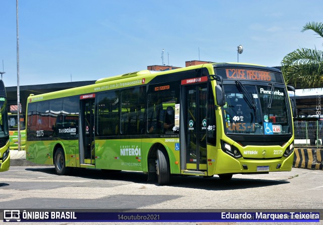 Viação Pendotiba 2.1.175 na cidade de Niterói, Rio de Janeiro, Brasil, por Eduardo  Marques Teixeira. ID da foto: 9381446.