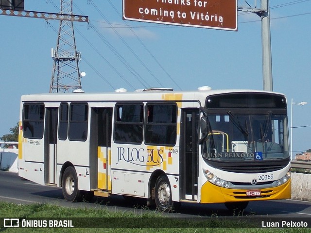 JR Log Bus 20369 na cidade de Vitória, Espírito Santo, Brasil, por Luan Peixoto. ID da foto: 9385010.