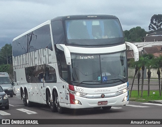 Auto Viação Catarinense 3606 na cidade de Curitiba, Paraná, Brasil, por Amauri Caetano. Número da foto: #9384339.