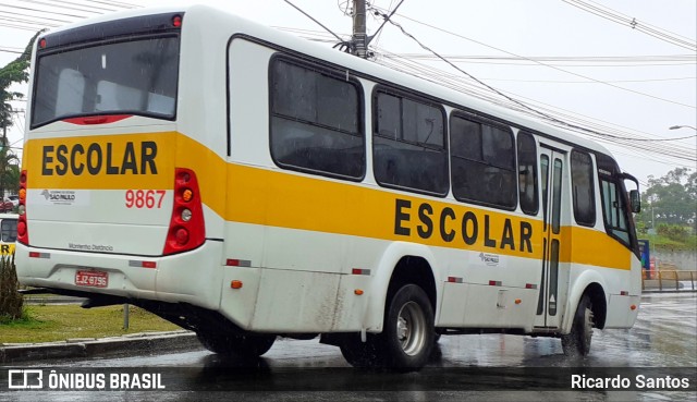 Auto Viação ABC - Escolar 9867 na cidade de São Bernardo do Campo, São Paulo, Brasil, por Ricardo Santos. Número da foto: #9386321.