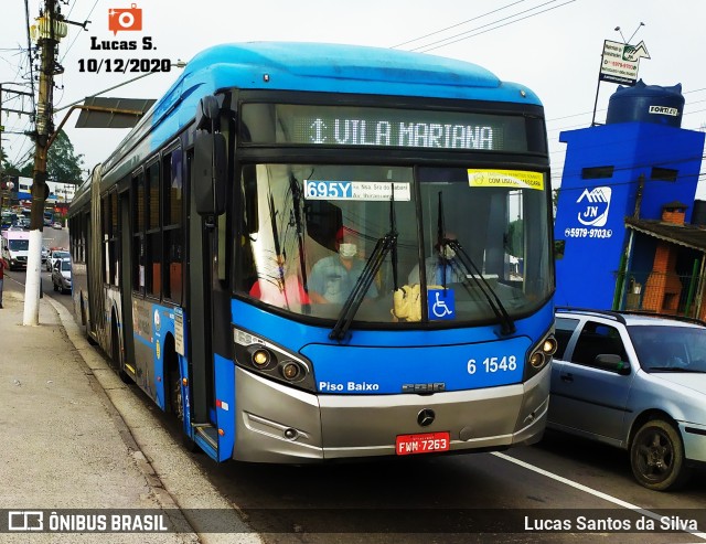 Viação Grajaú S.A. 6 1548 na cidade de São Paulo, São Paulo, Brasil, por Lucas Santos da Silva. Número da foto: #9385941.