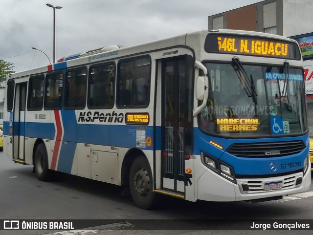 Viação Nossa Senhora da Penha RJ 188.092 na cidade de Rio de Janeiro, Rio de Janeiro, Brasil, por Jorge Gonçalves. ID da foto: 9385465.