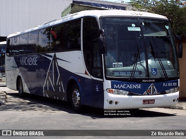 Rápido Macaense RJ 150.109 na cidade de Rio de Janeiro, Rio de Janeiro, Brasil, por Zé Ricardo Reis. Número da foto: #9385144.
