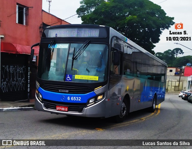 Transwolff Transportes e Turismo 6 6532 na cidade de São Paulo, São Paulo, Brasil, por Lucas Santos da Silva. ID da foto: 9385966.