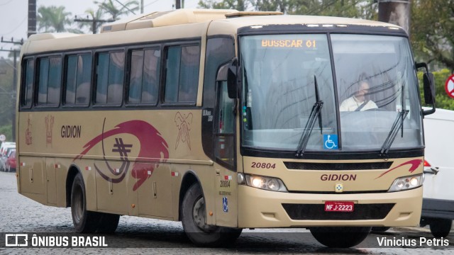 Gidion Transporte e Turismo 20804 na cidade de Joinville, Santa Catarina, Brasil, por Vinicius Petris. ID da foto: 9385591.