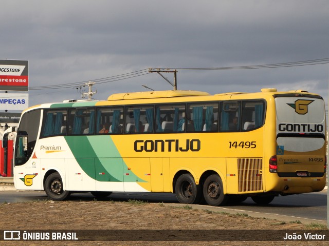 Empresa Gontijo de Transportes 14495 na cidade de Vitória da Conquista, Bahia, Brasil, por João Victor. ID da foto: 9330045.