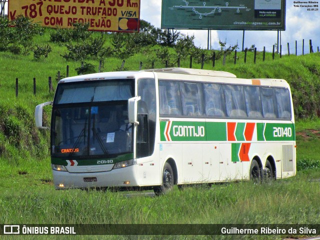 Empresa Gontijo de Transportes 20140 na cidade de Três Corações, Minas Gerais, Brasil, por Guilherme Ribeiro da Silva. ID da foto: 9329348.