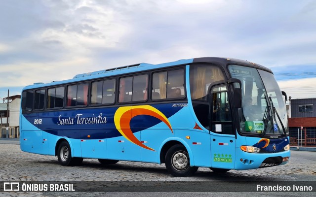 Santa Teresinha Transporte e Turismo - Brusquetur 2012 na cidade de Balneário Camboriú, Santa Catarina, Brasil, por Francisco Ivano. ID da foto: 9328442.