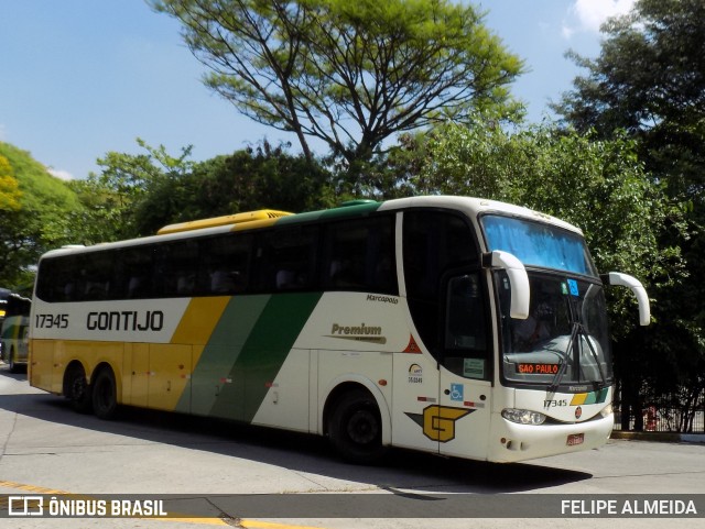 Empresa Gontijo de Transportes 17345 na cidade de São Paulo, São Paulo, Brasil, por FELIPE ALMEIDA. ID da foto: 9330312.