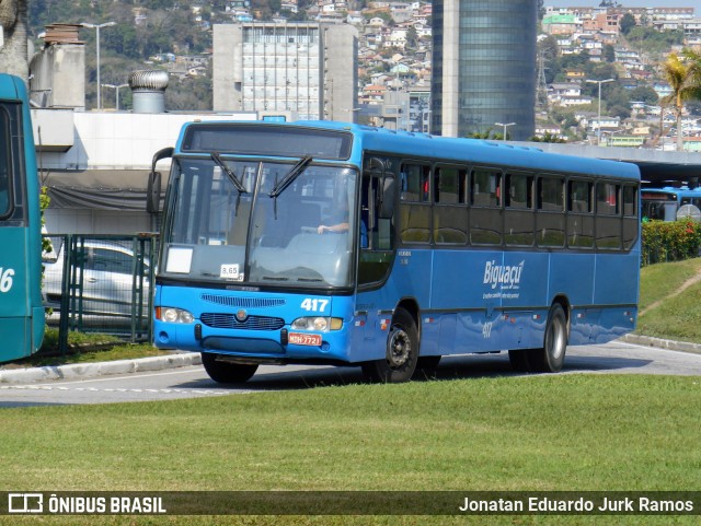 Biguaçu Transportes Coletivos Administração e Participação 417 na cidade de Florianópolis, Santa Catarina, Brasil, por Jonatan Eduardo Jurk Ramos. ID da foto: 9331556.