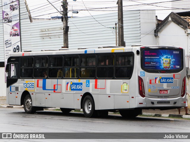 Auto Ônibus São João 13026 na cidade de Feira de Santana, Bahia, Brasil, por João Victor. ID da foto: 9330274.